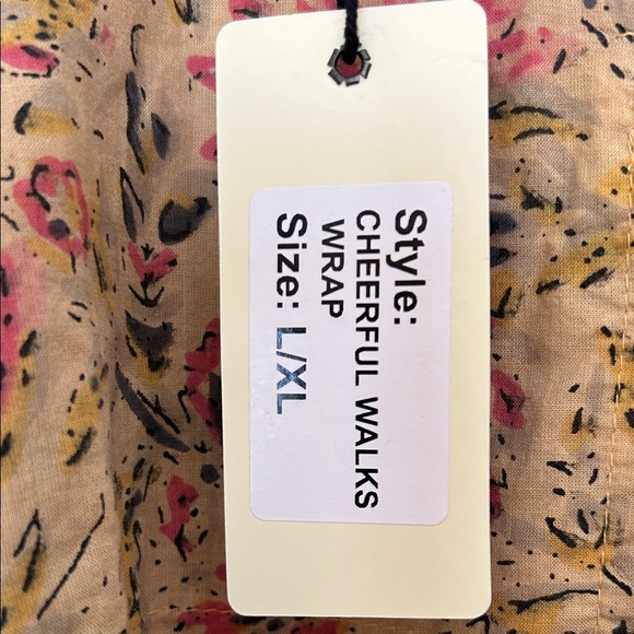 Jaded Gypsy Floral Patchwork Wrap Top Cheerful Walks Wrap - Picture 2 of 10